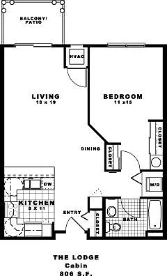 Floor plan Cabin