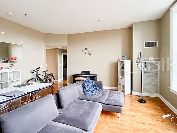 Living room looking back towards hall