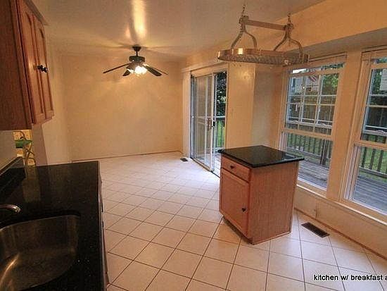 kitchen with walkout deck