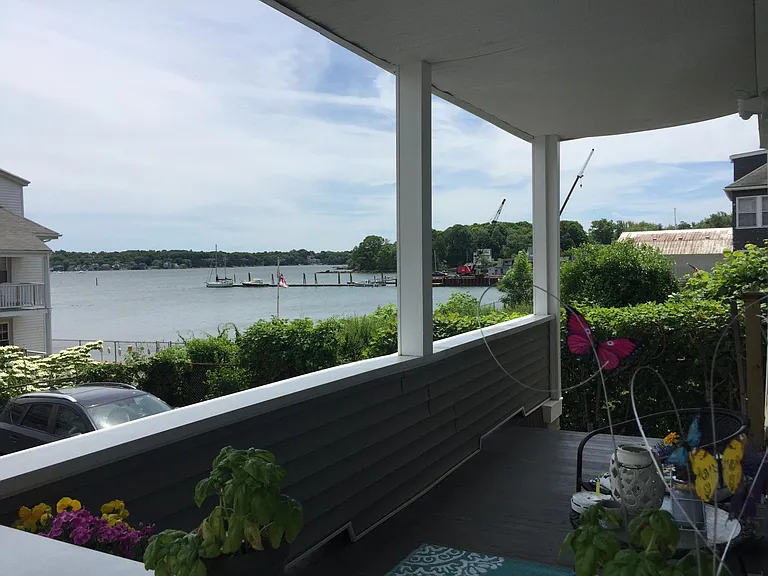 Rear porch - shared with other first floor apartment occupant