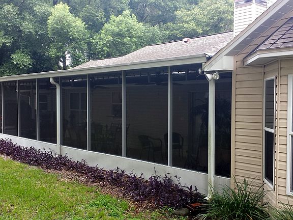 Screened Backporch With Fans