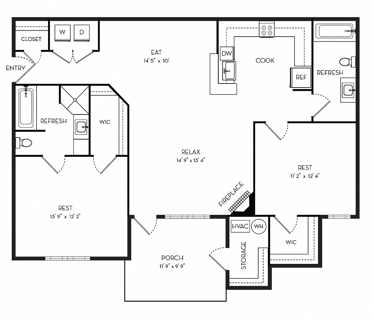 Floor plan The Ledge Stone