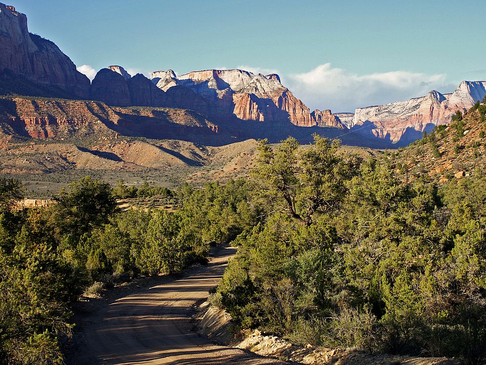 View of Zion from property 