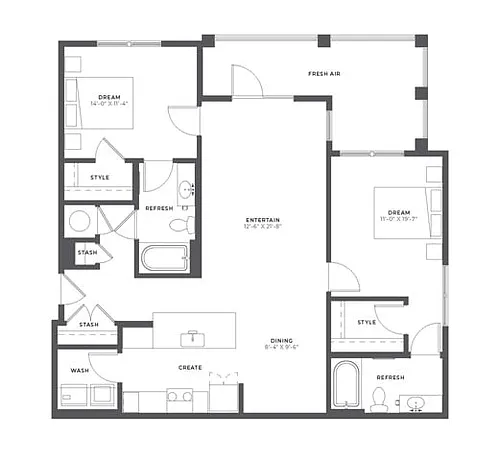 Floor plan B1