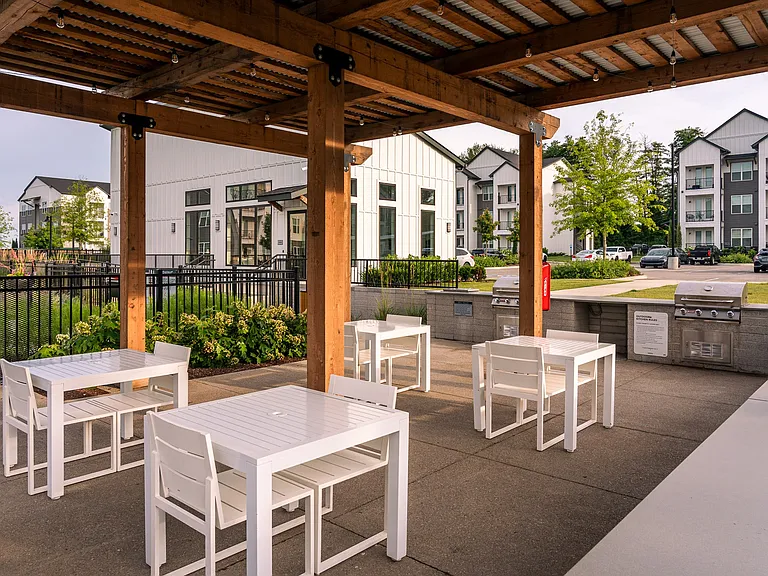 Poolside Grilling and Picnic Area
