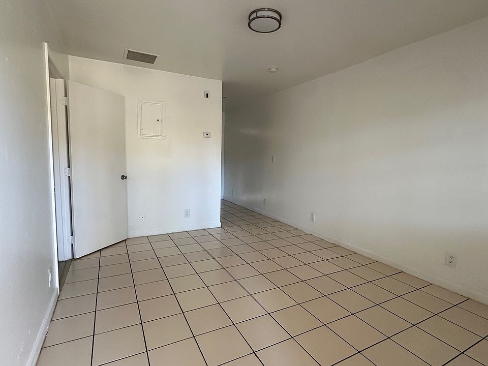 Tile floors in living room