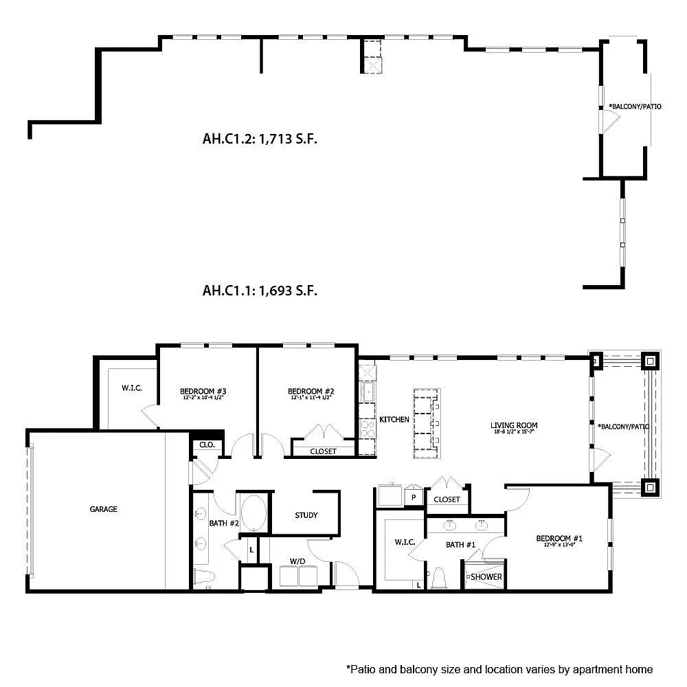 Floor plan AH C1