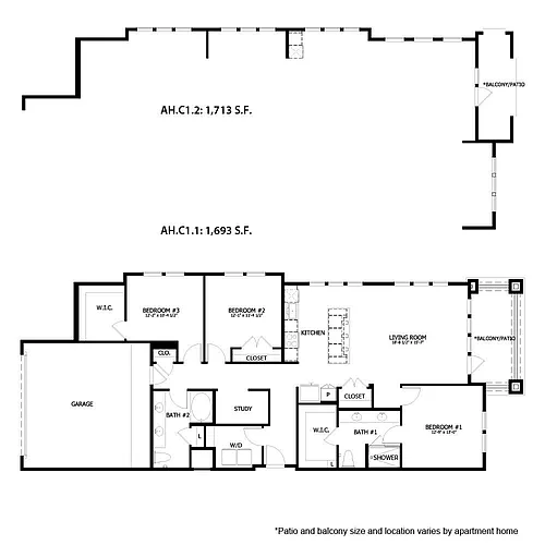Floor plan AH C1