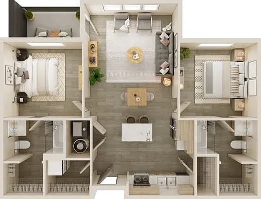 2 Bedroom Suite 2 Bedroom Suite