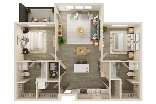 Floor plan 2BR Sutton