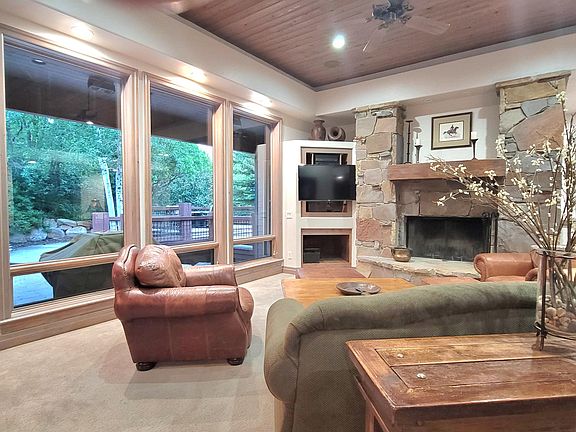 Living Room with view of ancient forest