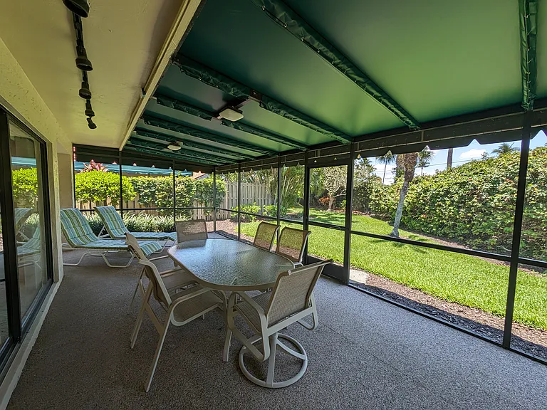 Spacious and private lanai