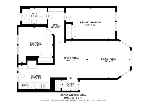 Floor plan Two Bedroom (Remodeled)