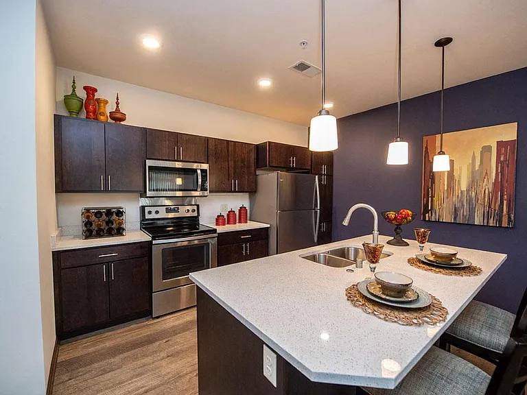 large kitchen island