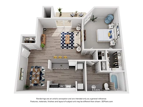 Floor plan One Bedroom