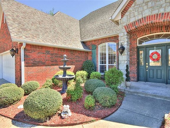 Landscaping at the front entrance.