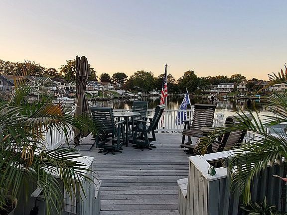 Deck with Solar Lights