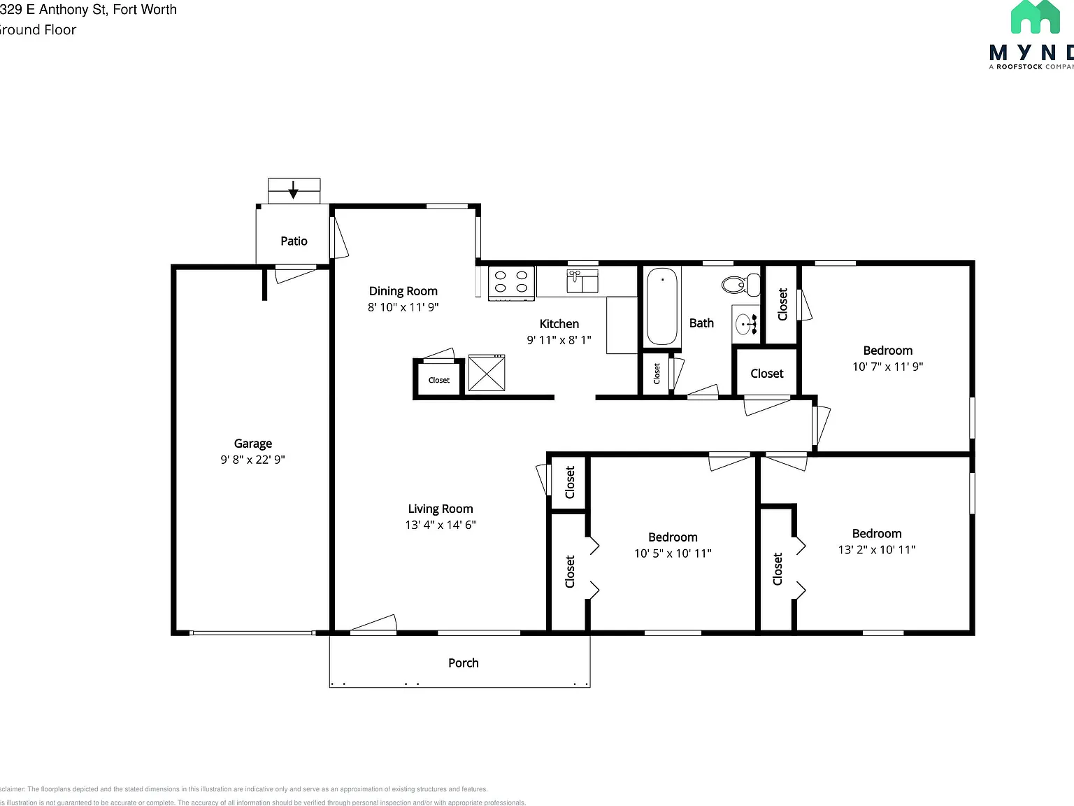 3 bed, 1.0 bath, 1065 sqft, $1,895 — Photo 2