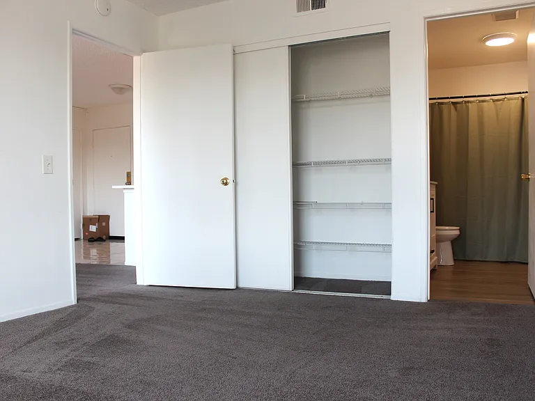 Spacious closets.