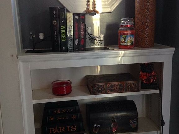 Built in shelves by mantel