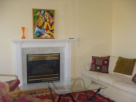 Family room with gas-log fireplace