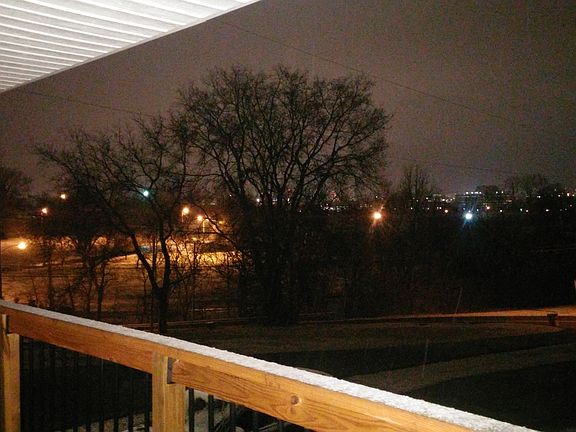 View of downtown from porch