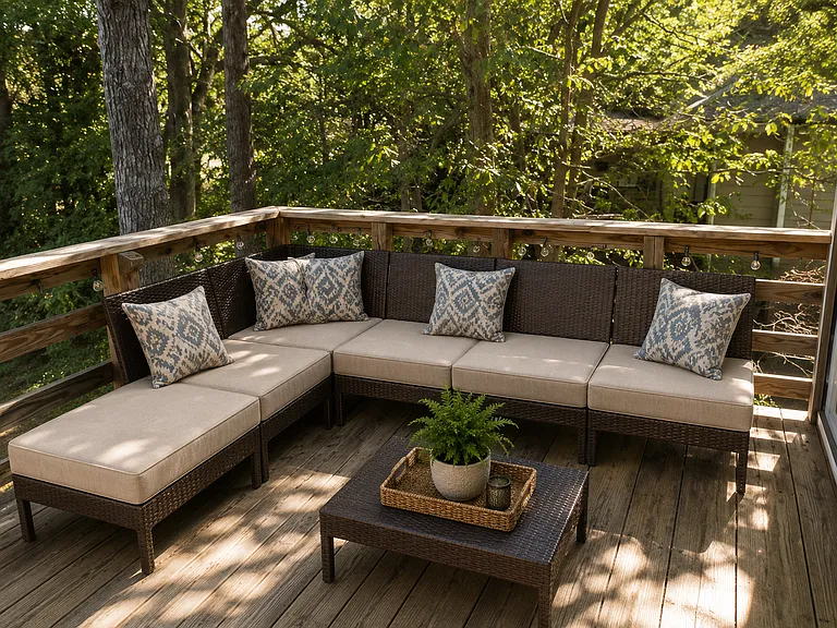Upper deck off main living room