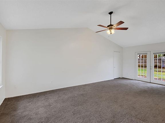 Nice sized living area open to the kitchen. The kitchen is in the process of being updated with new cabinets and granite counter tops!
