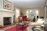 Light-filled Living Room with Fireplace