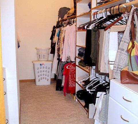 Master walk-in closet