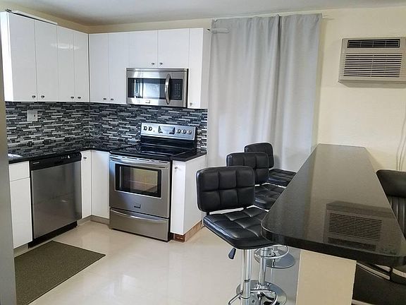 kitchen with bar stool