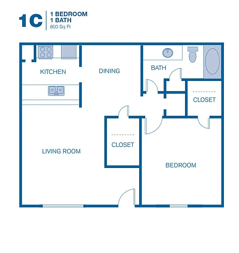 Floor plan 1C