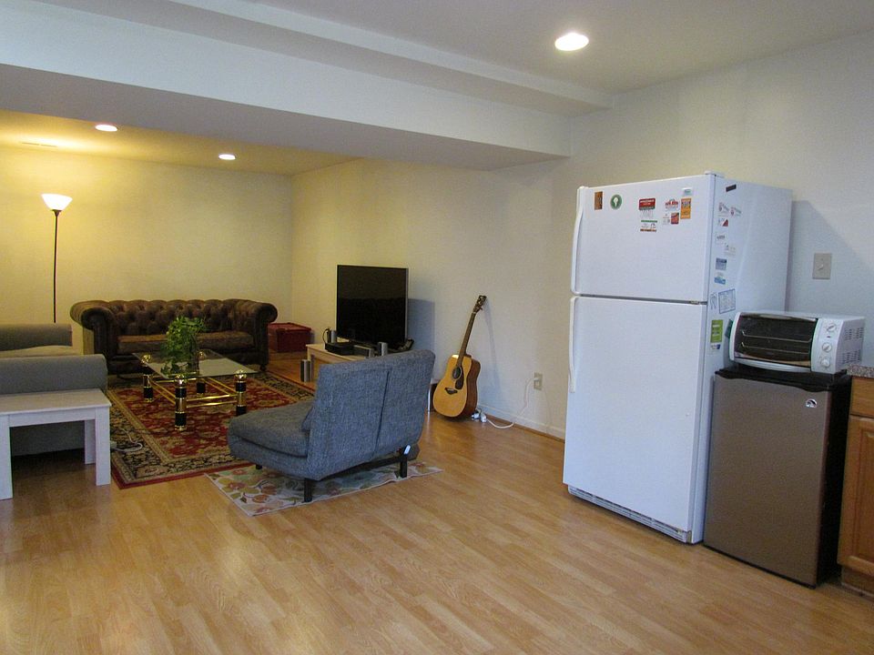 living area and dining area