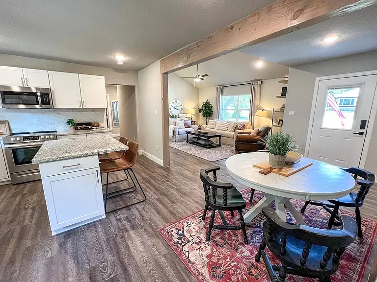 Open Concept Kitchen, Dining Area, and Living room
