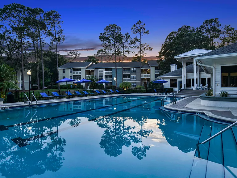 Resort Style Pool at Twilight
