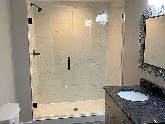 New bathroom, custom tile and granite countertop