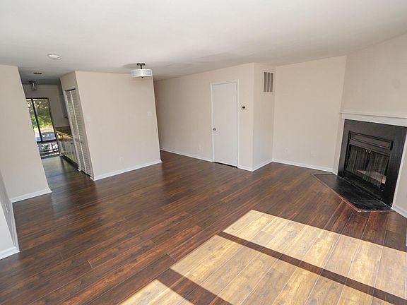 Living Room with brand new flooring