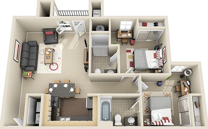 The Village at Chandler Crossings - Furnished Student Living - Priced Per Room — Photo 14