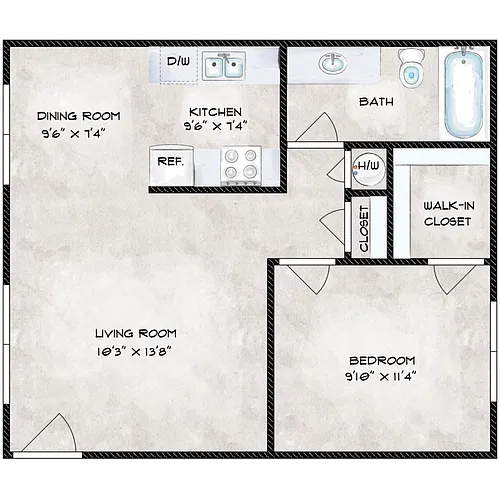 Floor plan Plan E