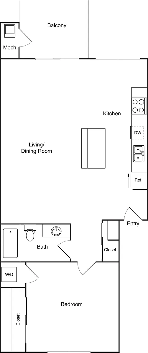 Floor plan 1M Renovated