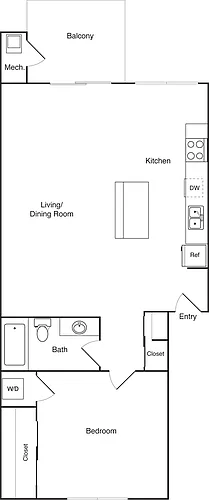 Floor plan 1M Renovated