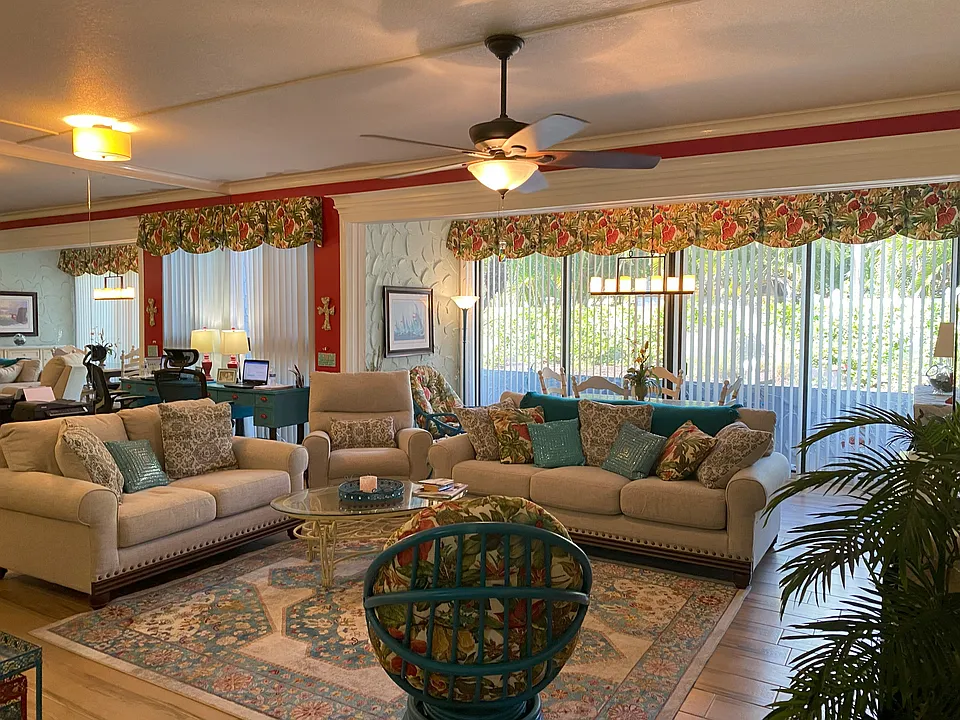 Spacious and open living area.