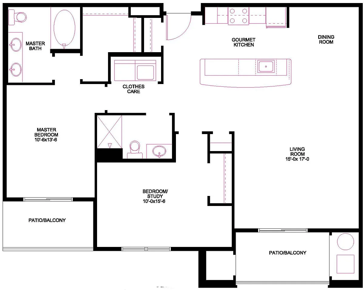 Floor plan The Harrison