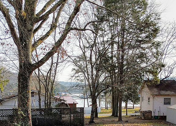 View fromporch of brown house