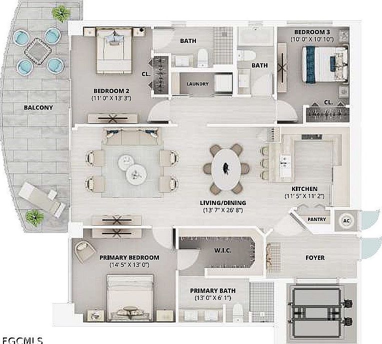 1st image of 2583 1st St #1202