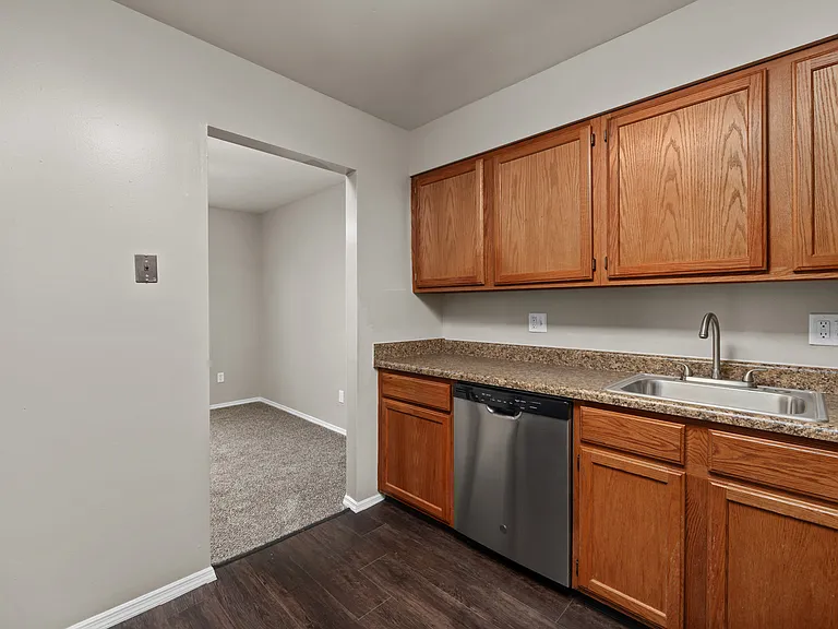 Two Bedroom Garden Partial Remodel with Fireplace | Kitchen Interior Two Bedroom Garden Partial Remodel with Fireplace | Kitchen Interior