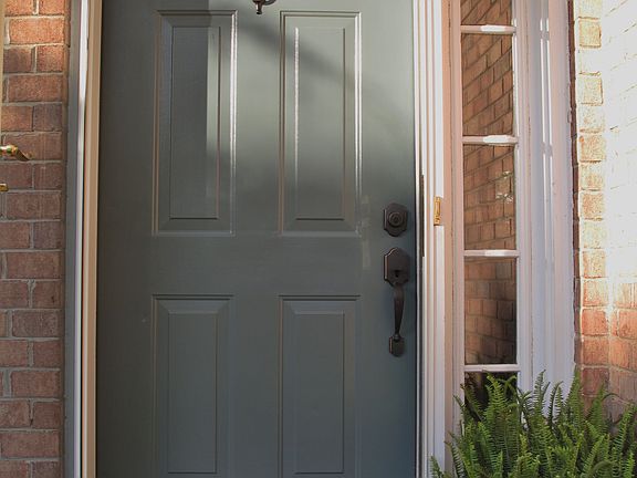 Front Door with new hardware