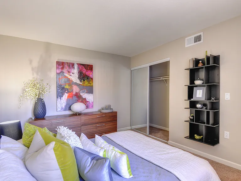 Model Unit Large Bedroom with Closet Storage