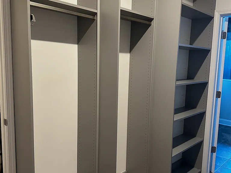 Newly added custom primary closet