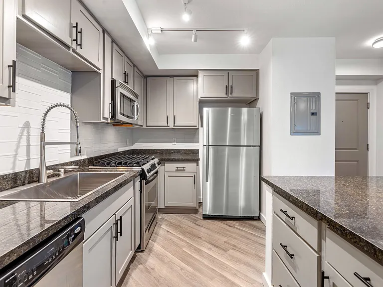 Modern Kitchen at 128 on State Apartments in Kirkland, WA 98033